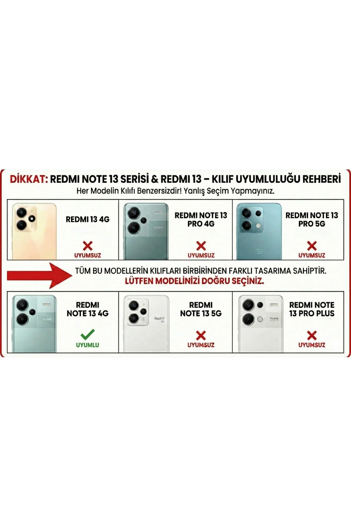 Xiaomi Redmi Note 13 4g Kılıf Parlak Tasarım Kamera Korumalı Ultra Yumuşak Esnek A Kalite Kapak